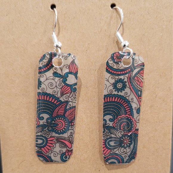 Hand Made By J Rae Lady and Leaves Earrings,  Style E 1061 - Picture 6 of 7